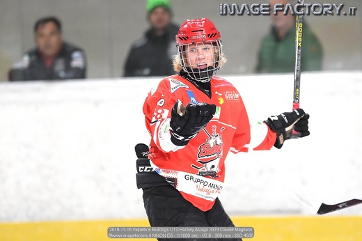 2019-11-16 Valpellice Bulldogs U17-Hockey Asiago 3374 Davide Magliano
